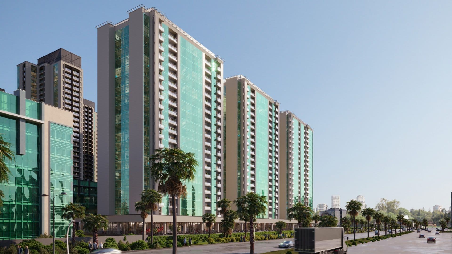 Empire Square towers in Erbil, one of the properties listed on Investline